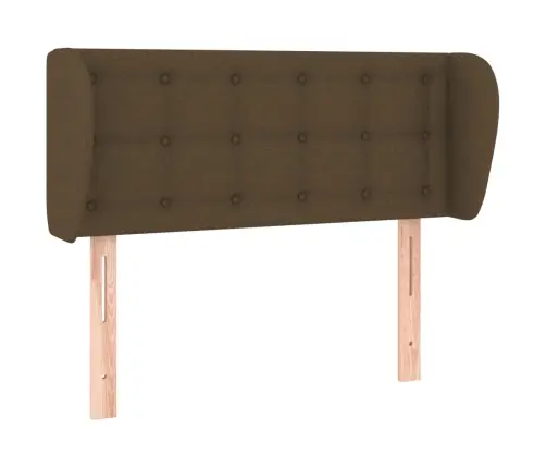 Galvgalis Ar Malām, 93X23X78/88 Cm, Tumši Brūns Audums Vidaxl