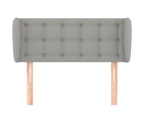 Galvgalis Ar Malām, 103X23X78/88 Cm, Gaiši Pelēks Audums Vidaxl