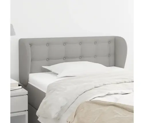 Galvgalis Ar Malām, 103X23X78/88 Cm, Gaiši Pelēks Audums Vidaxl