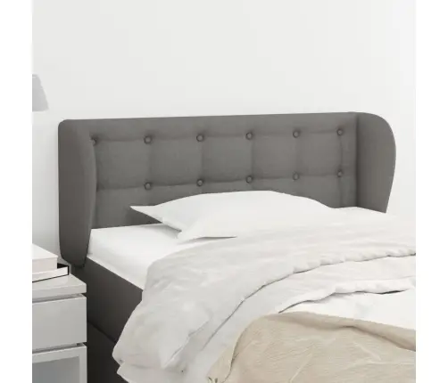 Galvgalis Ar Malām, 103X23X78/88 Cm, Tumši Pelēks Audums Vidaxl