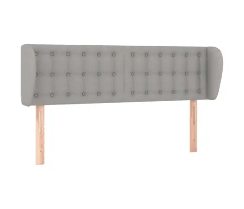 Galvūgalis Su Auselėmis,Šviesiai Pilkos,147X23X78/88cm Audinys