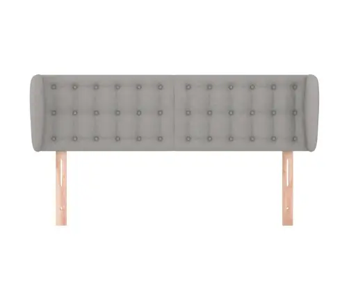 Galvūgalis Su Auselėmis,Šviesiai Pilkos,147X23X78/88cm Audinys