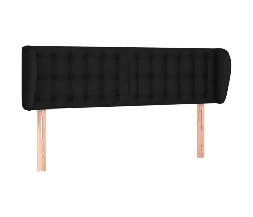 Galvūgalis Su Auselėmis, Juodos Spalvos,147X23X78/88cm Audinys