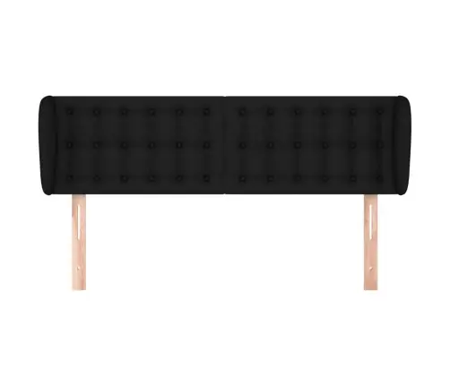 Galvūgalis Su Auselėmis, Juodos Spalvos,147X23X78/88cm Audinys