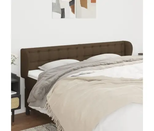 Voodipeats Servadega, Tumepruun, 183X23X78/88 cm Kangas