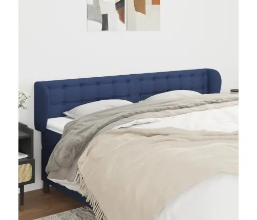 Voodipeats Servadega, Sinine, 183X23X78/88 cm Kangas