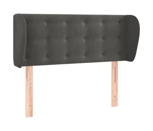 Galvgalis Ar Malām, Tumši Pelēks Samts, 83X23X78/88 Cm Vidaxl