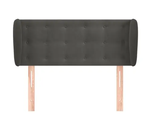 Galvgalis Ar Malām, Tumši Pelēks Samts, 83X23X78/88 Cm Vidaxl