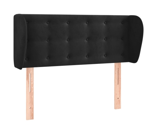 Galvgalis Ar Malām, Melns Samts, 83X23X78/88 Cm Vidaxl