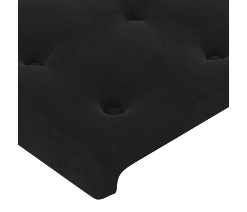 Galvgalis Ar Malām, Melns Samts, 83X23X78/88 Cm Vidaxl