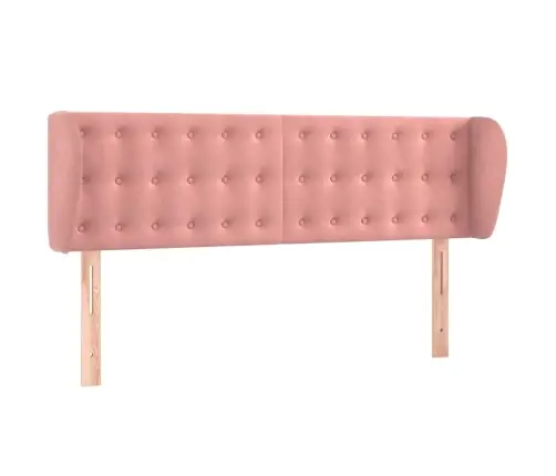 Galvgalis Ar Malām, Rozā Samts, 147X23X78/88 Cm Vidaxl