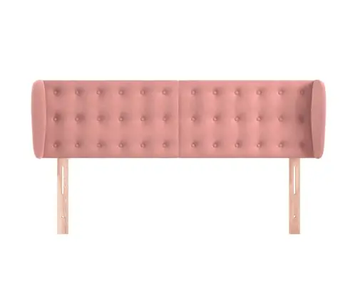 Galvgalis Ar Malām, Rozā Samts, 147X23X78/88 Cm Vidaxl