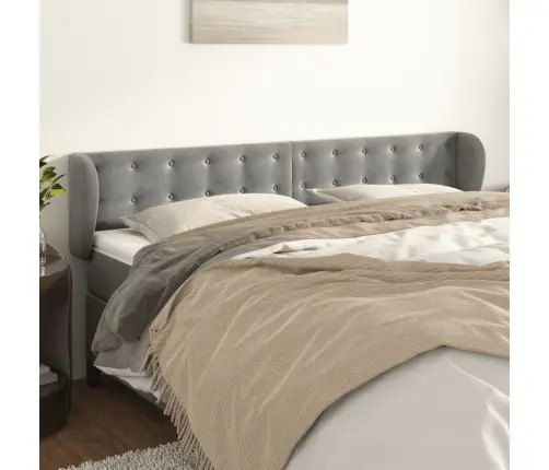 Voodipeats Servadega, Helehall, 203X23X78/88 cm Samet