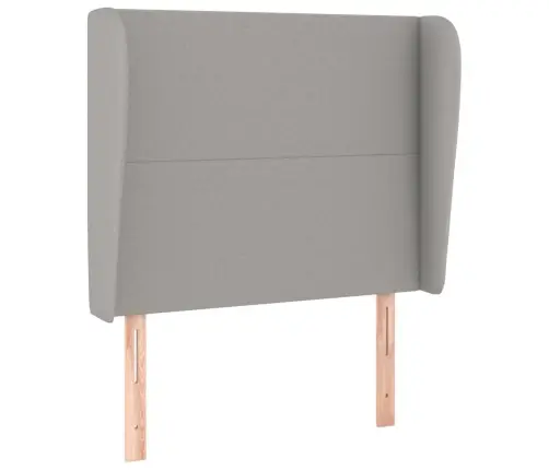 Galvūgalis Su Auselėmis, Pilkas, 83X23X118/128cm Audinys