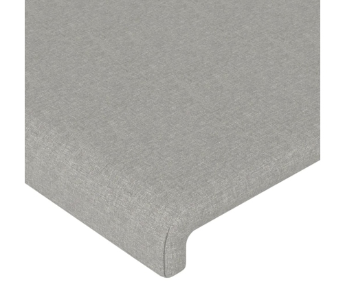 Galvgalis Ar Malām, 83X23X118/128 Cm, Gaiši Pelēks Audums Vidaxl