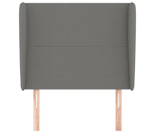 Galvūgalis Su Auselėmis, Pilkas, 83X23X118/128cm Audinys