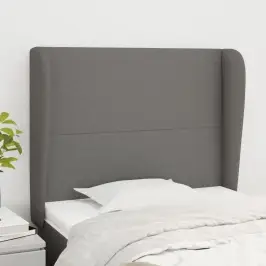Galvgalis Ar Malām, 83X23X118/128 Cm, Tumši Pelēks Audums Vidaxl