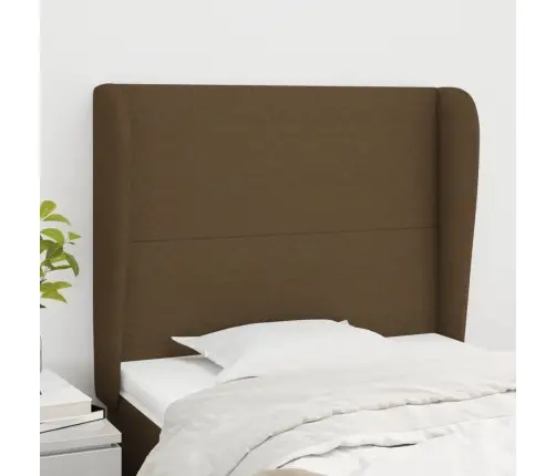 Galvūgalis Su Auselėmis, Rudas, 83X23X118/128cm Audinys