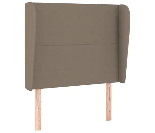 Galvgalis Ar Malām, 83X23X118/128 Cm, Pelēkbrūns Audums Vidaxl