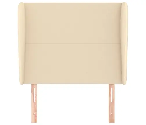 Galvgalis Ar Malām, 83X23X118/128 Cm, Krēmkrāsas Audums Vidaxl