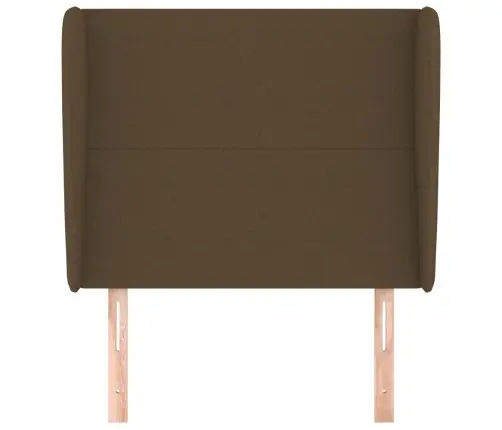 Galvgalis Ar Malām, 93X23X118/128 Cm, Tumši Brūns Audums Vidaxl