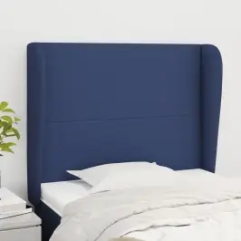 Galvgalis Ar Malām, 93X23X118/128 Cm, Zils Audums Vidaxl
