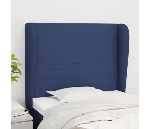 Voodipeats Servadega, Sinine, 93X23X118/128 cm Kangas