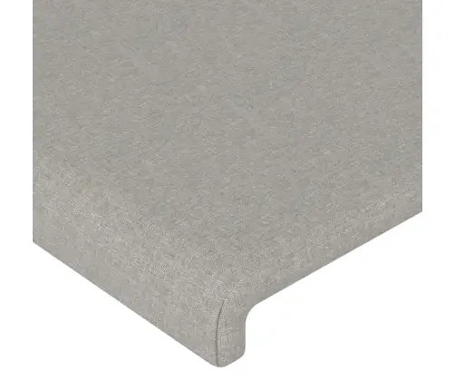 Galvgalis Ar Malām, 103X23X118/128 Cm, Gaiši Pelēks Audums Vidaxl
