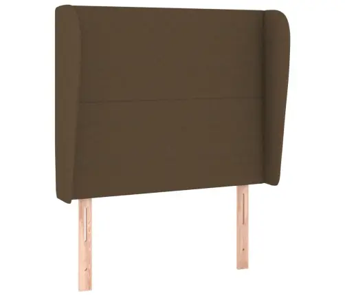 Galvgalis Ar Malām, 103X23X118/128 Cm, Tumši Brūns Audums Vidaxl