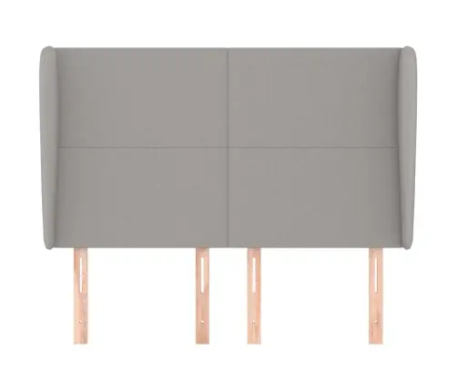 Galvgalis Ar Malām, 147X23X118/128 Cm, Gaiši Pelēks Audums Vidaxl