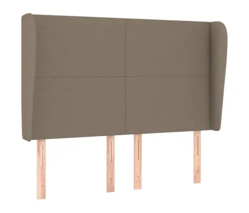 Galvūgalis Su Auselėmis, Taupe, 147X23X118/128cm Audinys