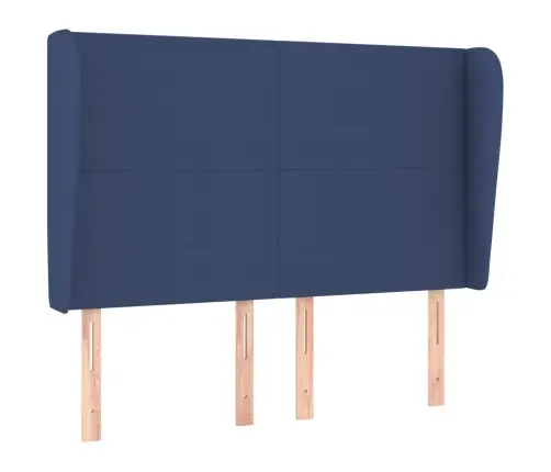 Galvgalis Ar Malām, 147X23X118/128 Cm, Zils Audums Vidaxl