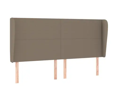 Galvūgalis Su Auselėmis, Taupe, 203X23X118/128cm Audinys