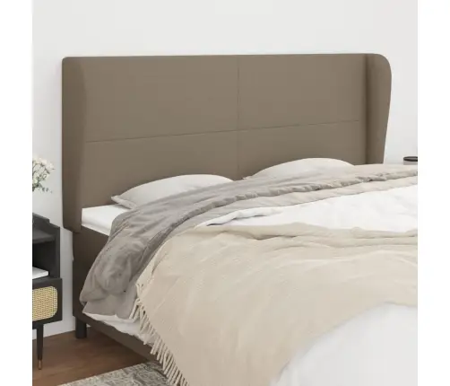 Galvūgalis Su Auselėmis, Taupe, 203X23X118/128cm Audinys