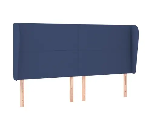 Galvūgalis Su Auselėmis, Mėlynas, 203X23X118/128cm Audinys