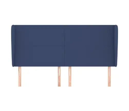 Galvūgalis Su Auselėmis, Mėlynas, 203X23X118/128cm Audinys