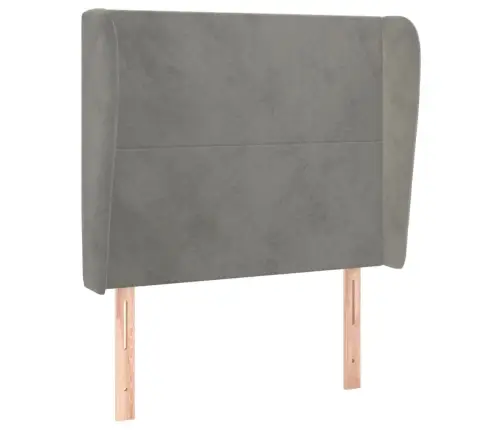 Voodipeats Servadega, Helehall, 83X23X118/88 cm Samet