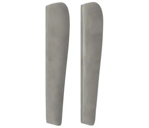 Voodipeats Servadega, Helehall, 83X23X118/88 cm Samet