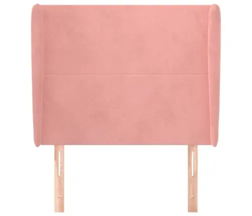 Galvūgalis Su Auselėmis, Rožinis, 83X23X118/128cm Aksomas