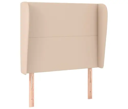 Galvūgalis Su Auselėmis, Kapučino, 83X23X118/128cm Netikra Oda