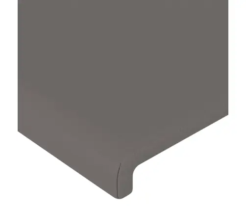 Galvgalis Ar Malām, 103X23X118/128 Cm, Pelēka Mākslīgā Āda Vidaxl Galvgalis Ar Malām, 103X23X118/128 Cm, Pelēka Mākslīgā Āda Vidaxl