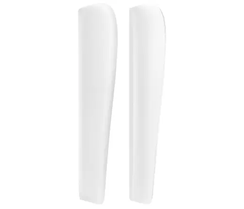 Voodipeats Servadega, Valge, 147X23X118/128 cm Kunstnahk