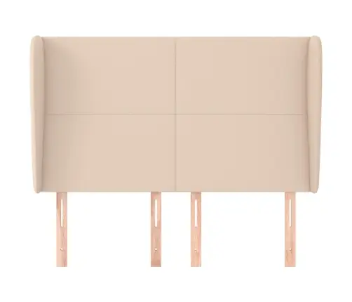 Galvgalis Ar Malām, 147X23X118/128 Cm, Kapučīno Mākslīgā Āda Vidaxl