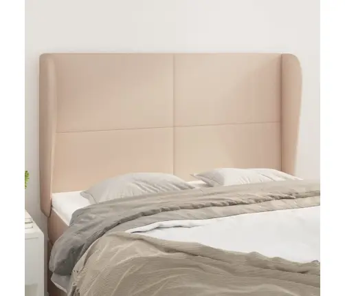 Galvgalis Ar Malām, 147X23X118/128 Cm, Kapučīno Mākslīgā Āda Vidaxl