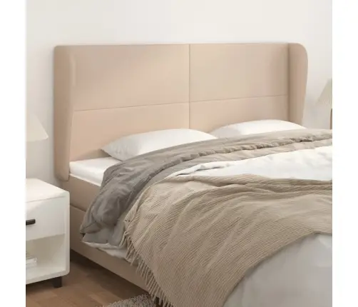 Galvgalis Ar Malām, 163X23X118/128 Cm, Kapučīno Mākslīgā Āda Vidaxl