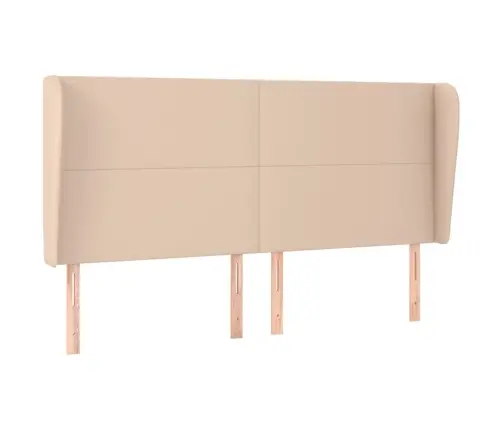 Galvgalis Ar Malām, 183X23X118/128 Cm, Kapučīno Mākslīgā Āda Vidaxl