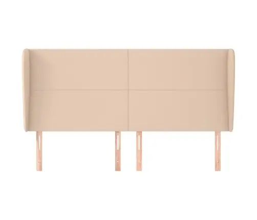 Galvgalis Ar Malām, 183X23X118/128 Cm, Kapučīno Mākslīgā Āda Vidaxl