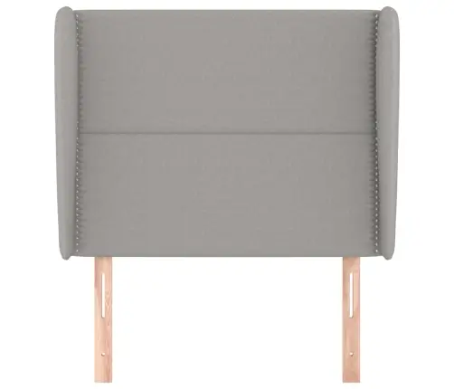 Galvgalis Ar Malām, 93X23X118/128 Cm, Gaiši Pelēks Audums Vidaxl