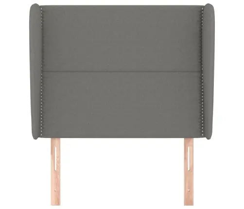 Galvgalis Ar Malām, 103X23X118/128 Cm, Tumši Pelēks Audums Vidaxl Galvgalis Ar Malām, 103X23X118/128 Cm, Tumši Pelēks Audums Vidaxl