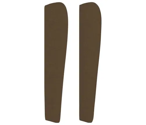 Galvūgalis Su Auselėmis, Rudas, 103X23X118/128cm Audinys